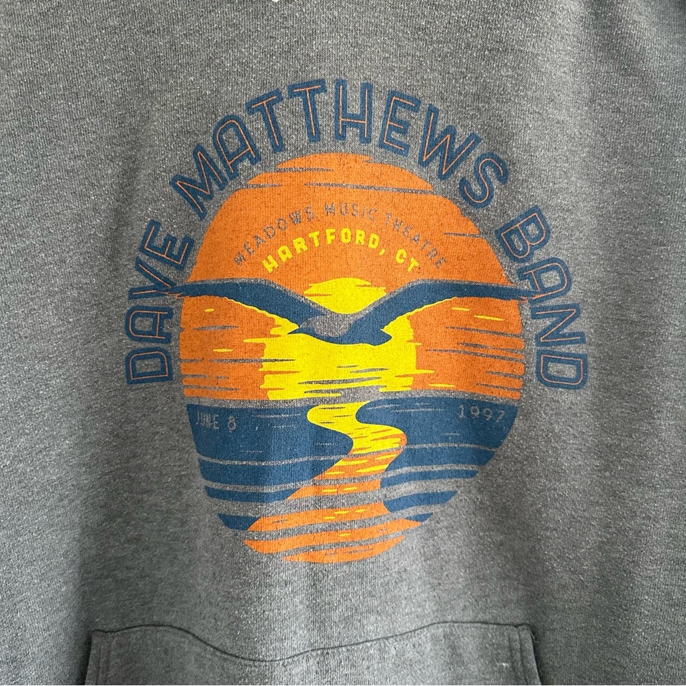 Bella Canvas‎ Gray Hoodie with Vintage Graphic - Picture 3 of 7